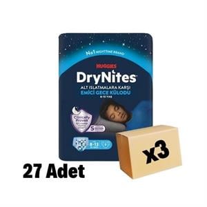 Huggies,Huggies Drynites Büyük Erkek 8-13 Yaş 27 Adet 3 Paket