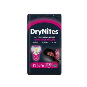 Huggies,Huggies Drynites Gece Külodu Kız 4-7 Yaş 10'Lu
