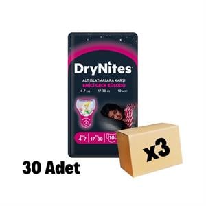 Huggies,Huggies Drynites Gece Külodu Kız 4-7 Yaş 10'Lu 30 Adet 3 Paket