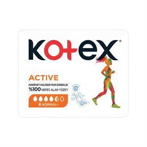 Kotex,Kotex Active Single Normal 8'Li Ped