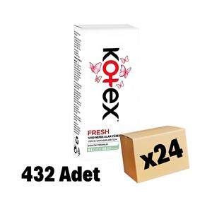 Kotex, Kotex İnce Günlük Parfümsüz Ped 432 Adet 24 Paket