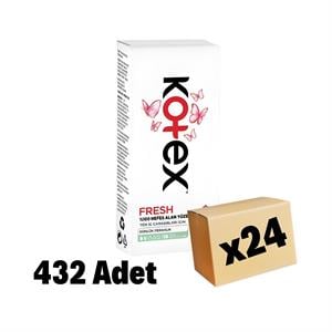 Kotex,Kotex İnce Günlük Ped Deo 432 Adet 24 Paket