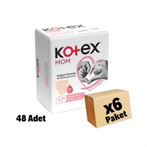 Kotex,Kotex MOM Doğum Sonrası Emici Külot S/M  48 Adet 6 Paket