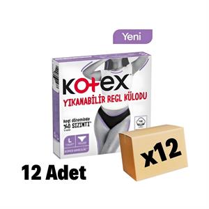 Kotex,Kotex Yıkanabilir Regl Külodu L Beden 12 Adet 12 Paket