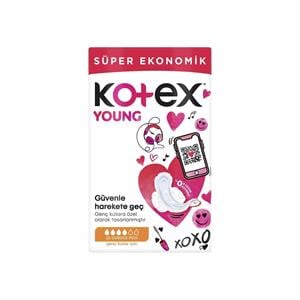 Kotex,Kotex Young Hijyenik Ped Süper Eko. Gündüz 22'li