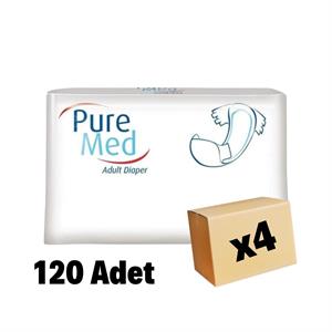Puremed,Puremed Hasta Bezi Belbantlı X-Large 120 Adet 4 Paket