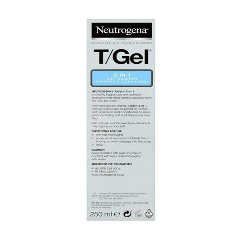 Neutrogena T/Gel 2in1 AntiDandruff Şampuan 250 ML