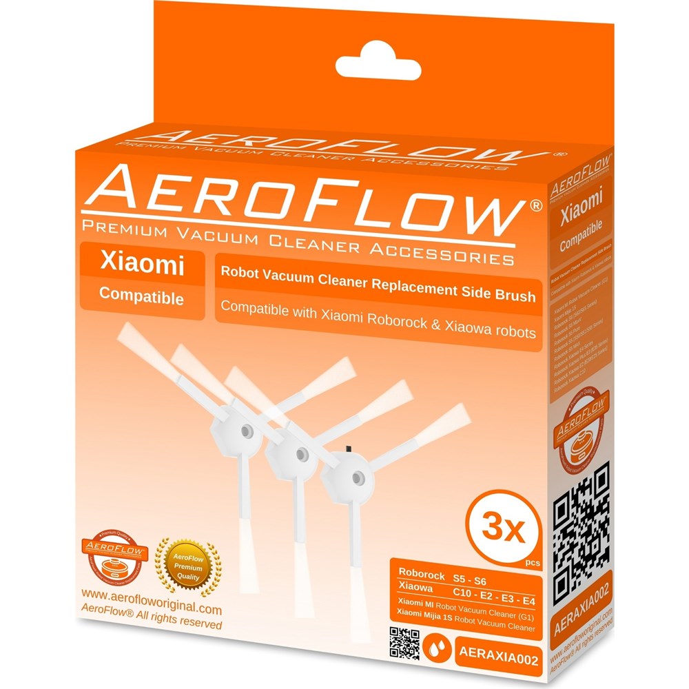 Aeroflow Xiaomi E2 Yan Fırça - 3 Adet (Garantili)