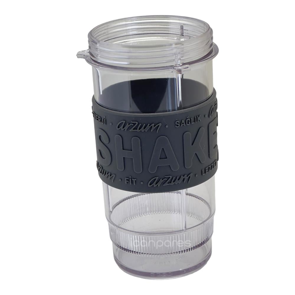 Arzum Uyumlu AR1032 Shake'n Take Kişisel Smoothie Blender Haznesi 400 Ml, Açık Gri