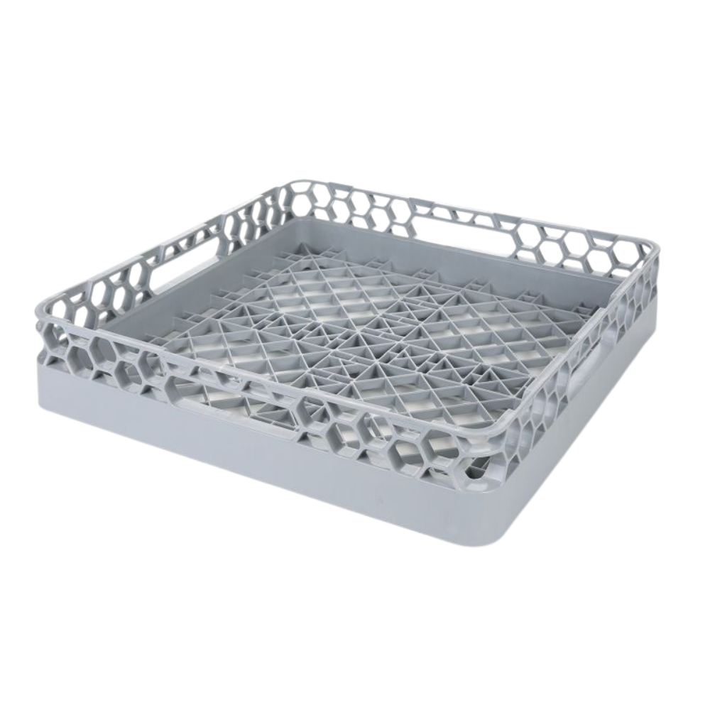 Endüstriyel Bulaşık Sepeti Bardaklık - Alt Gövde | 50x50x10 cm Bardak Taşıma Sepeti