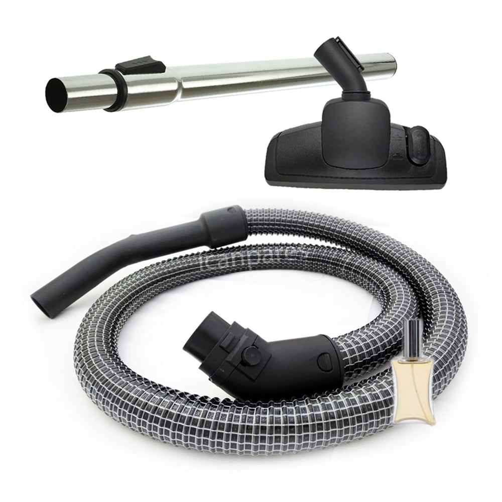 Fantom Uyumlu Carbon Black CB 2000 Elektrikli Süpürge Çelik Telli Hortum Emici Yer Başlığı Teleskopik Boru
