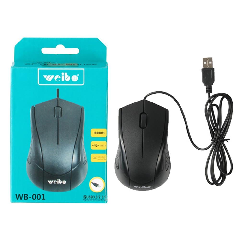 Weibo WB-001 Kablolu Mouse: Yüksek Hassasiyet ve Ergonomik Tasarım