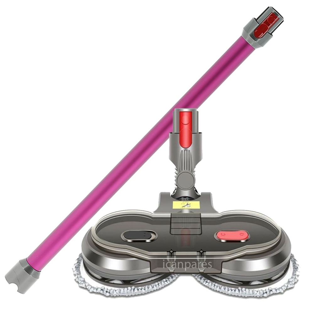 Dyson Uyumlu V10 Dik Süpürge Turbo Emici Yer Başlığı Su Depolu Paspas Aparatı Kırmızı Boru