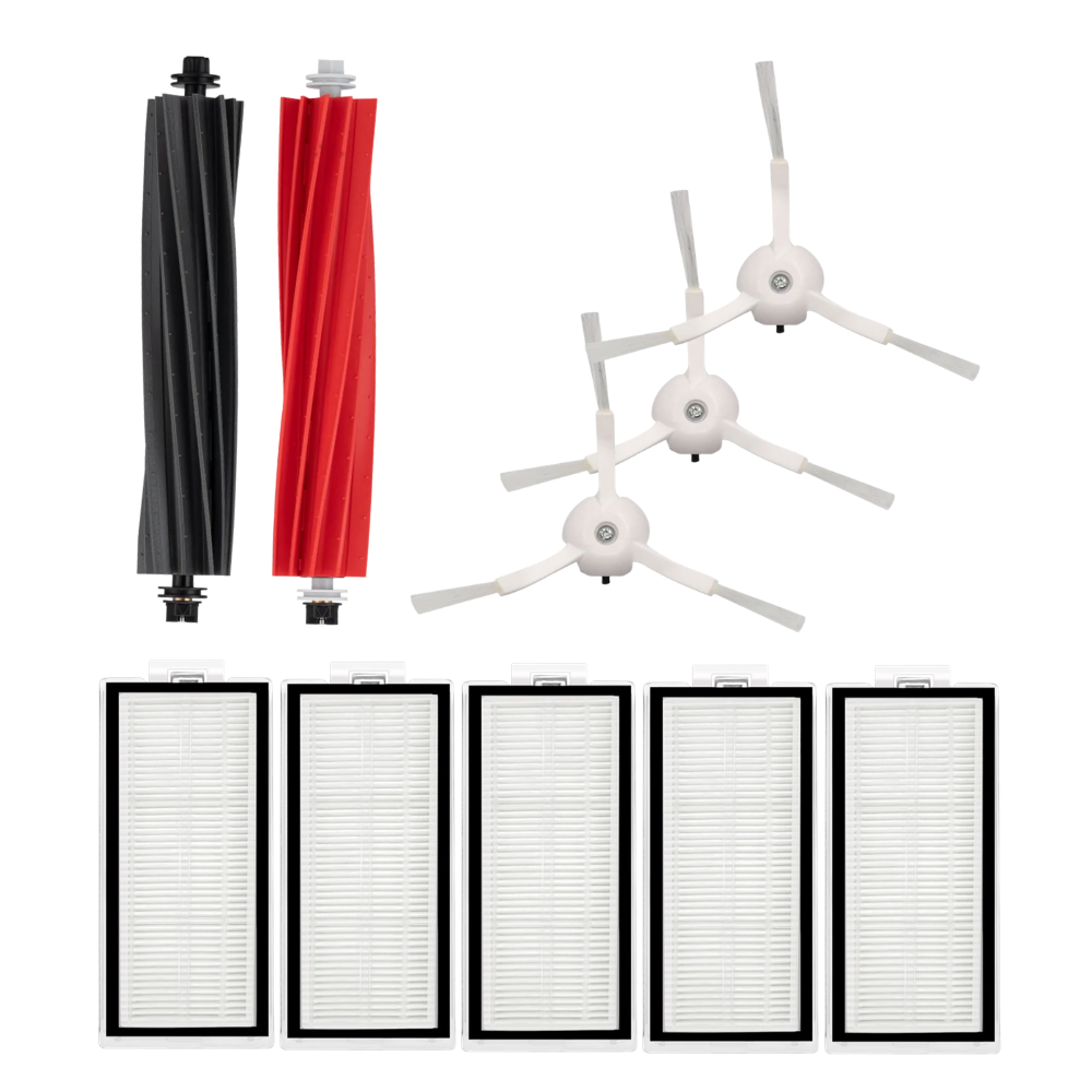 Roborock Uyumlu Q8 Max + Robot Süpürge Ana Fırça, Hepa Filtre X5, Yan Fırça X3
