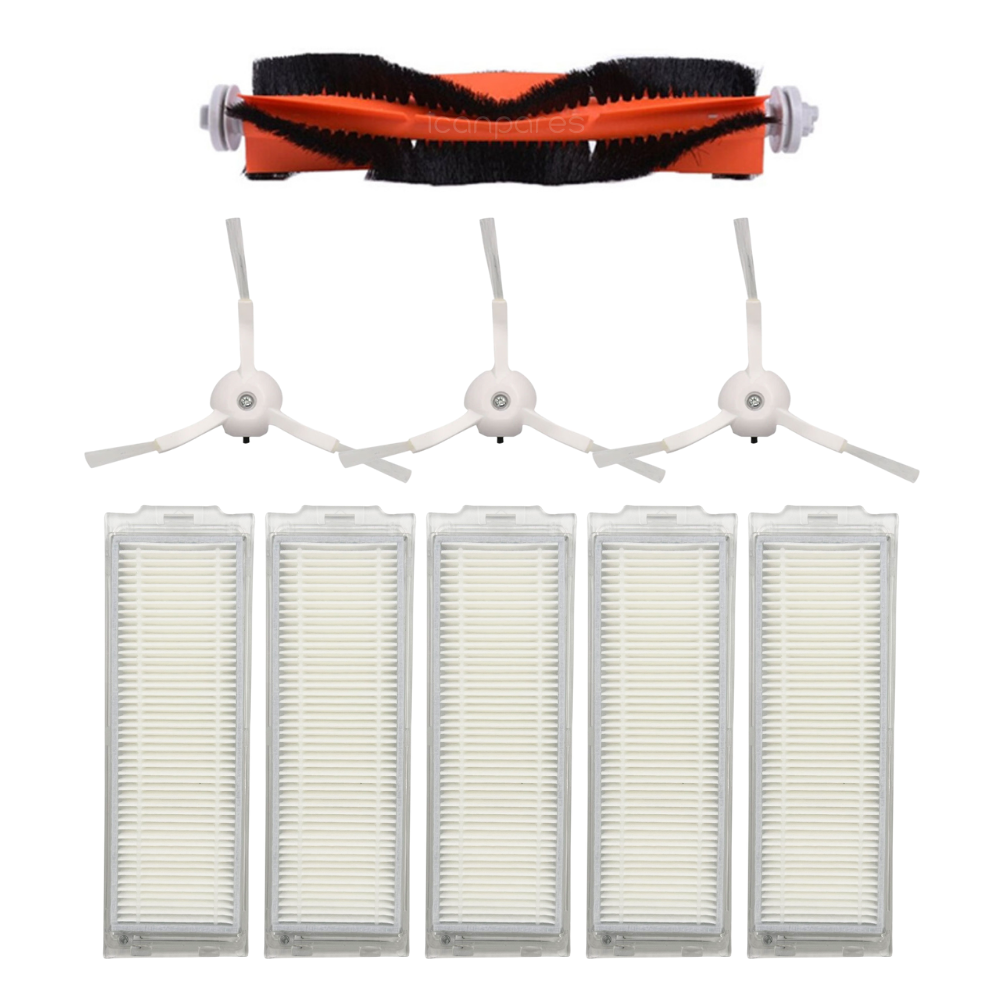 Xiaomi Uyumlu Vacuum Mop 2 Pro MJST1SHW Robot Süpürge Ana Fırça, Hepa Filtre X5, Yan Fırça X3