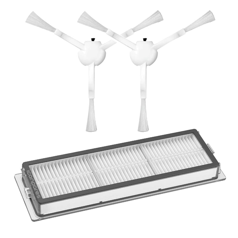 Xiaomi Uyumlu Mijia 2C Robot Süpürge Hepa Filtre ve Yan Fırça 2 Adet