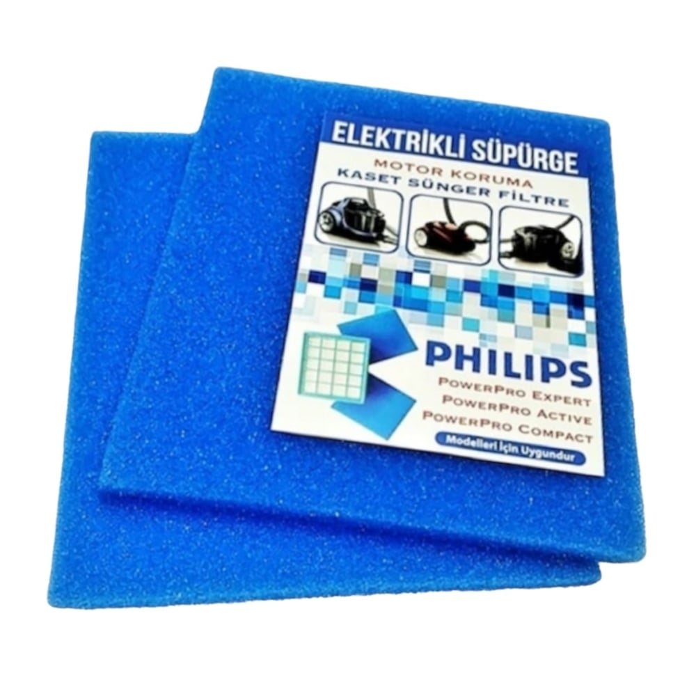 Arçelik Uyumlu S 7534F Elektrikli Süpürge Sünger Filtre 2 li