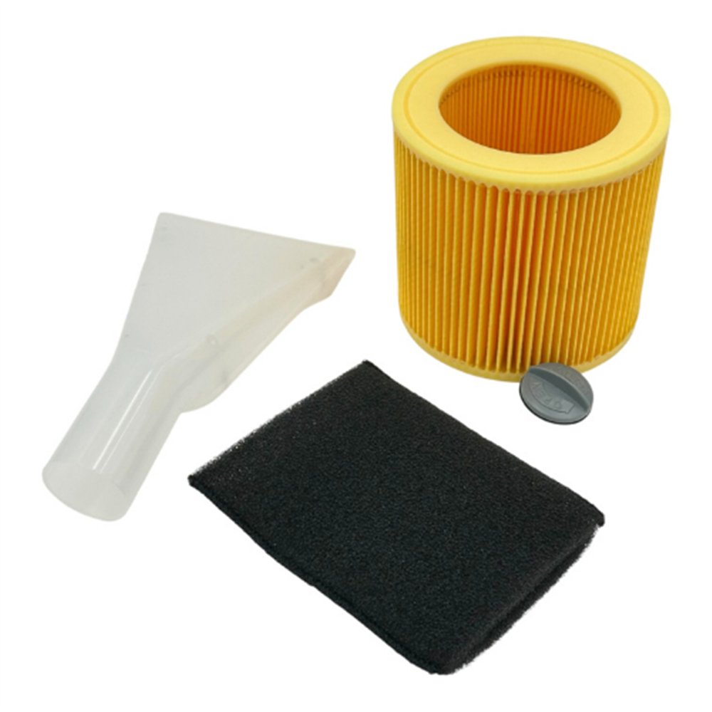 Karcher Uyumlu WD 2.250 Süpürge Silindirik Filtre ve Emici Seti