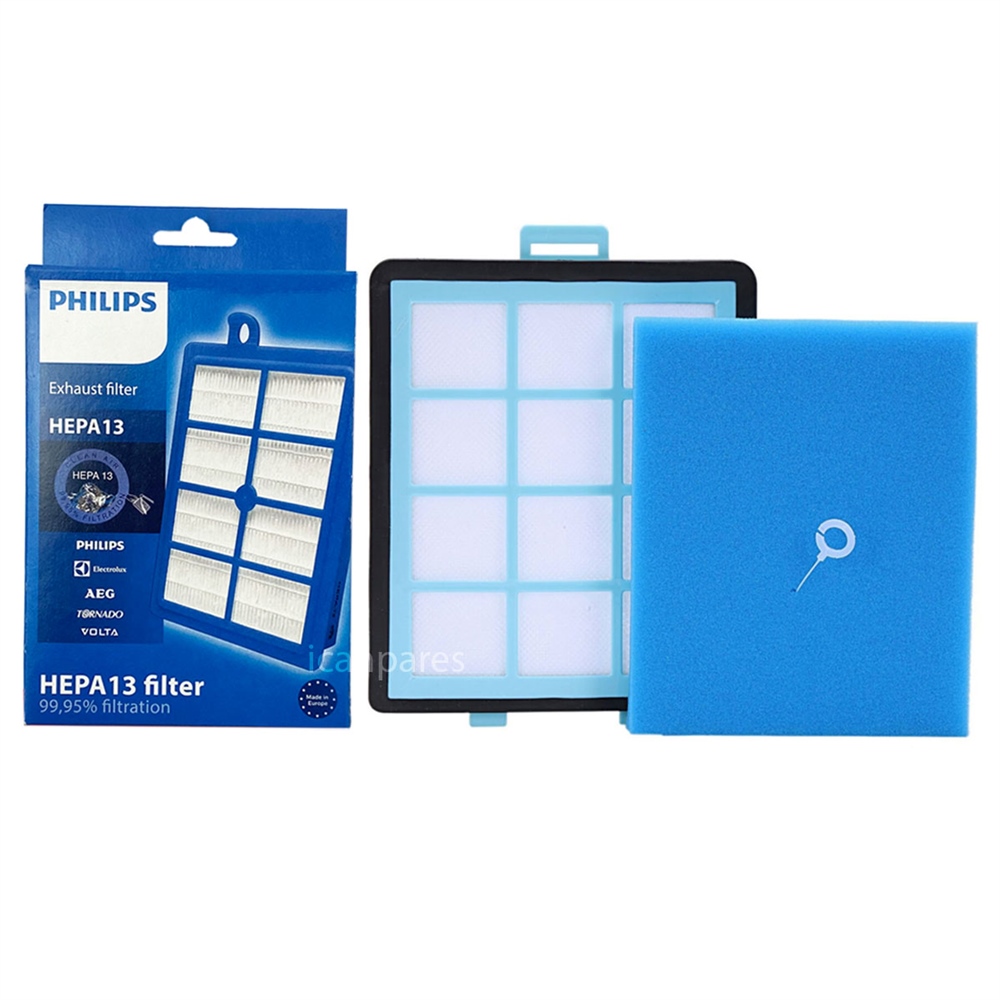 Philips Uyumlu FC 9713 PowerPro Expert Ön ve Hepa Filtresi Seti