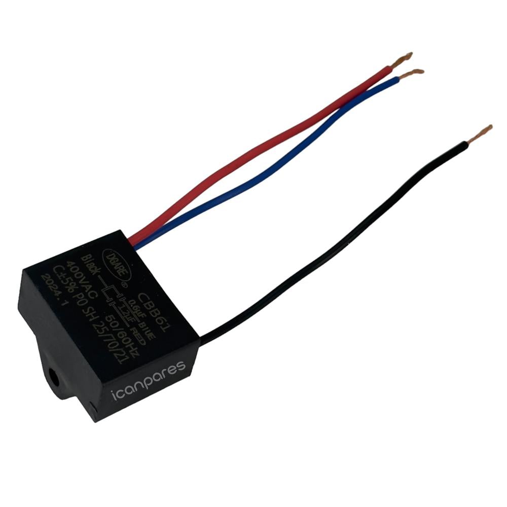 Vantilatörü Kondansatör 3 Kablolu (0.6µF ve 1.2µF kapasitans)