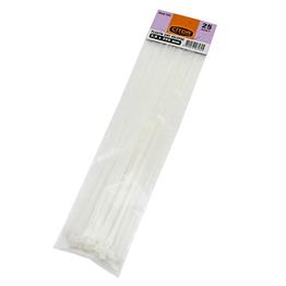 Beyaz Kelepçe Cırt - Naylon Kablo Bağı - 25'li Paket, Dayanıklı ve Çok Amaçlı KOD:162 3,6X250mm