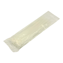 Beyaz Kelepçe Cırt - Naylon Kablo Bağı - 100'lü Paket, Dayanıklı ve Çok Amaçlı 3,6X250mm