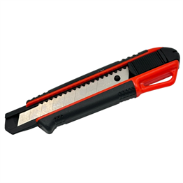 Çelik Maket Bıçağı 18mm 7 Kırımlı Otomatik Kilitli