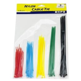 Renkli Kelepçe Cırt - Naylon Kablo Bağı Seti - 125'li Paket, Dayanıklı ve Çok Amaçlı