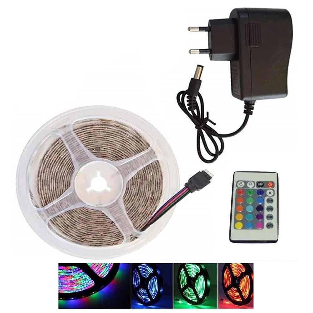 ATC Şerit Led Rgb 16 Renk Uzaktan Kumandalı Tak Çalıştır 5 M 12 Volt