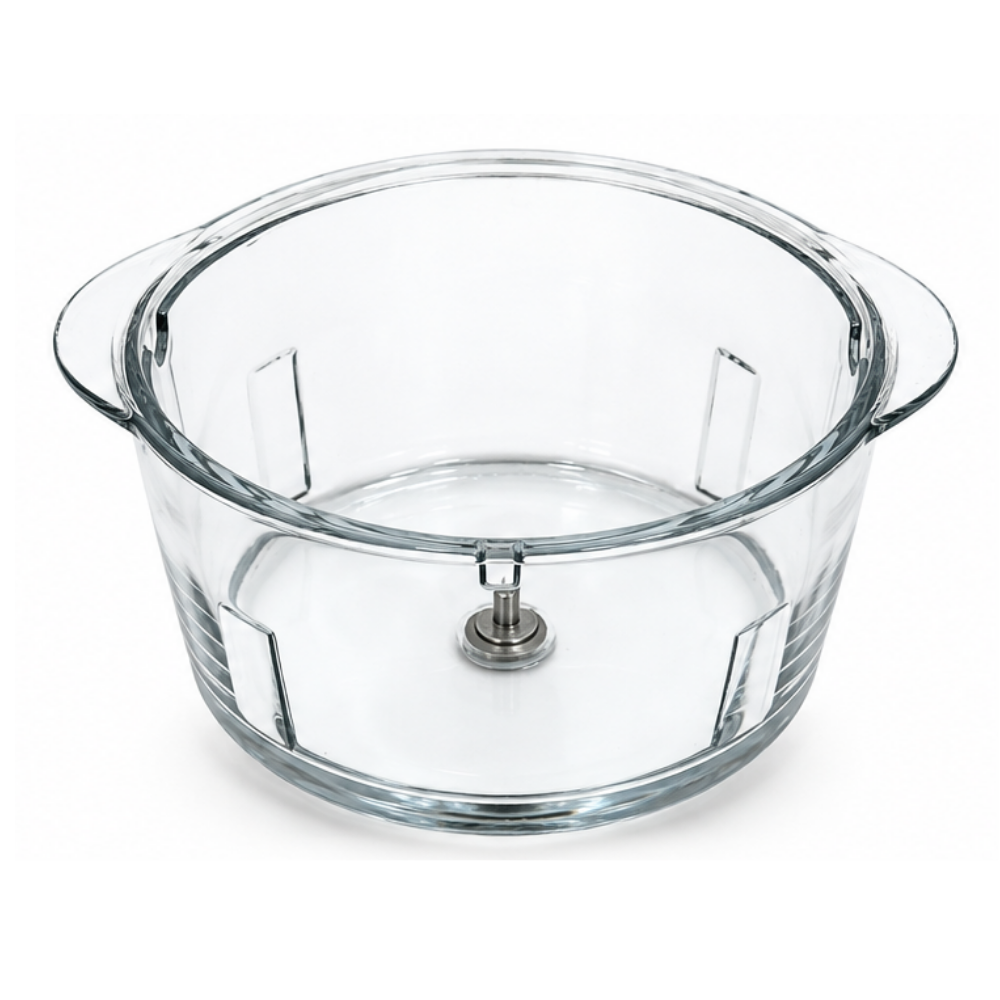 Universal Rondo Doğrayıcı Cam Hazne - İç Çap 17,5 cm, Kulplu, 4 Kanatlı