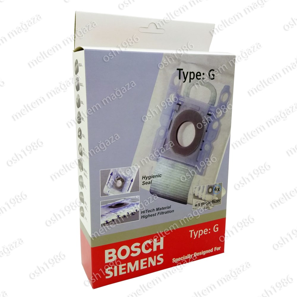 Bosch Uyumlu Sphera 21 Elektrikli Süpürge Type G Toz Torbası