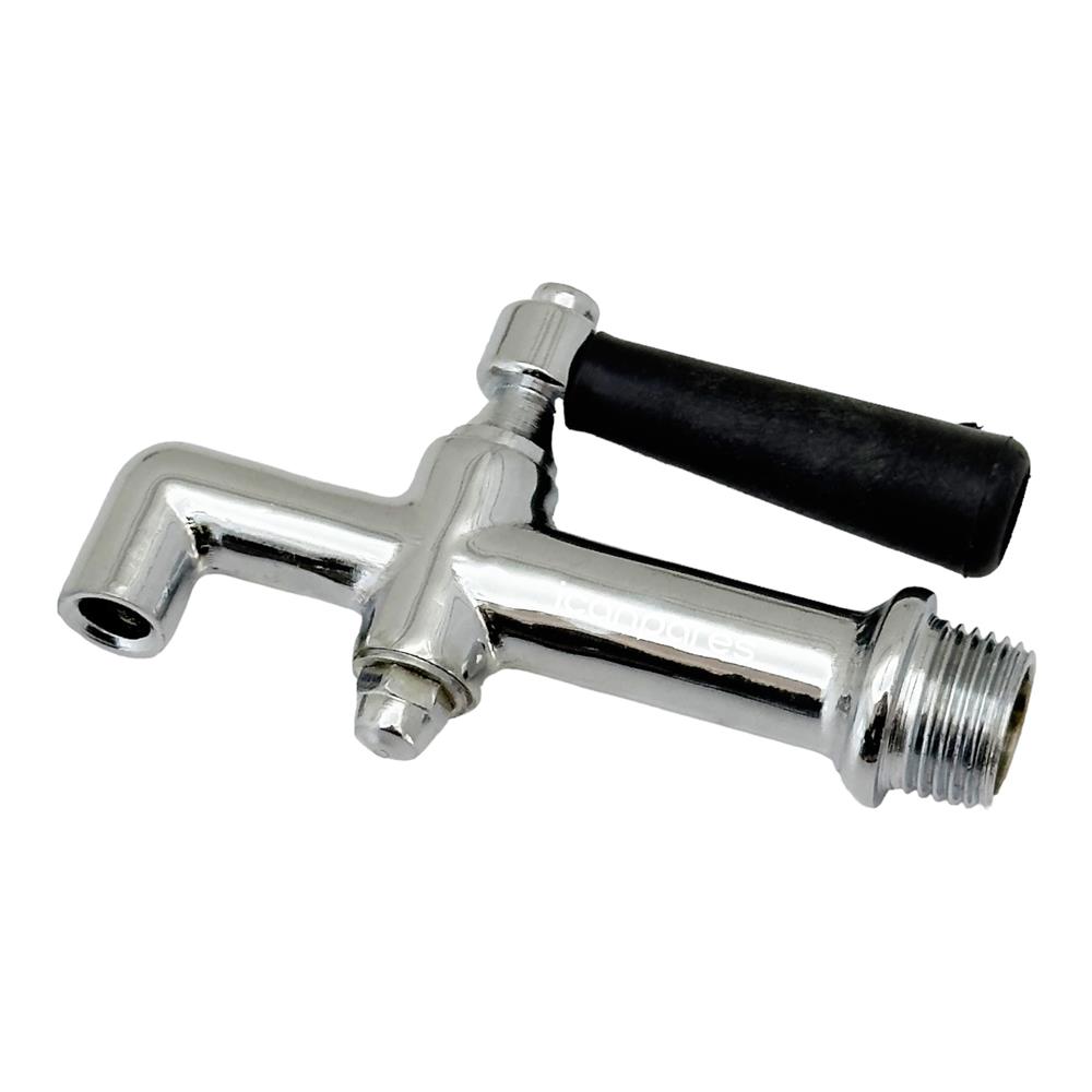Semaver Musluk Göstergesiz, Dıştan Dişli, Contalı, Somunlu, Demir, Kazan Musluğu 11X6cm