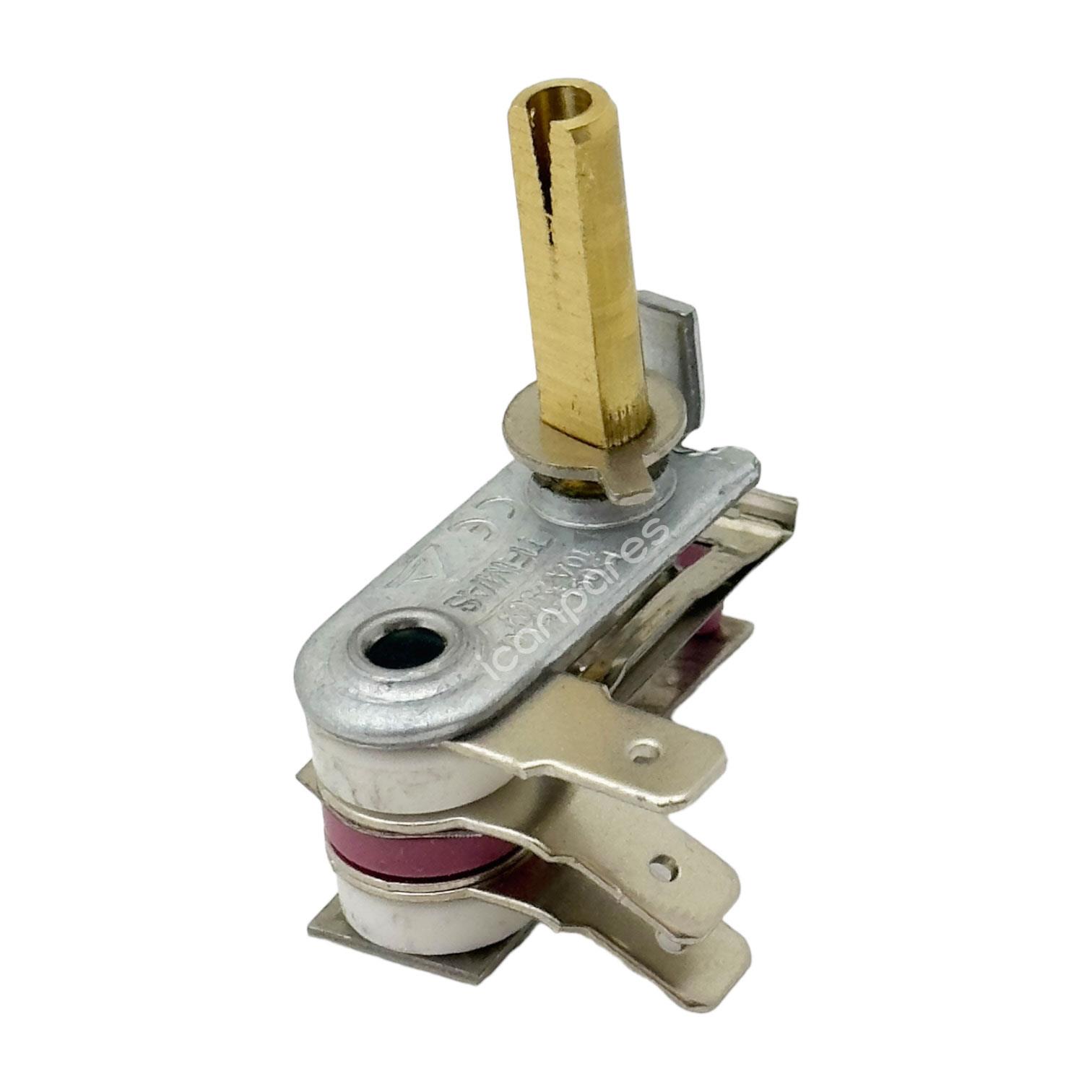 Semaver, Ocak ve Tost Makinesi Termostat 3 Uçlu 10 Amper 2cm Mil