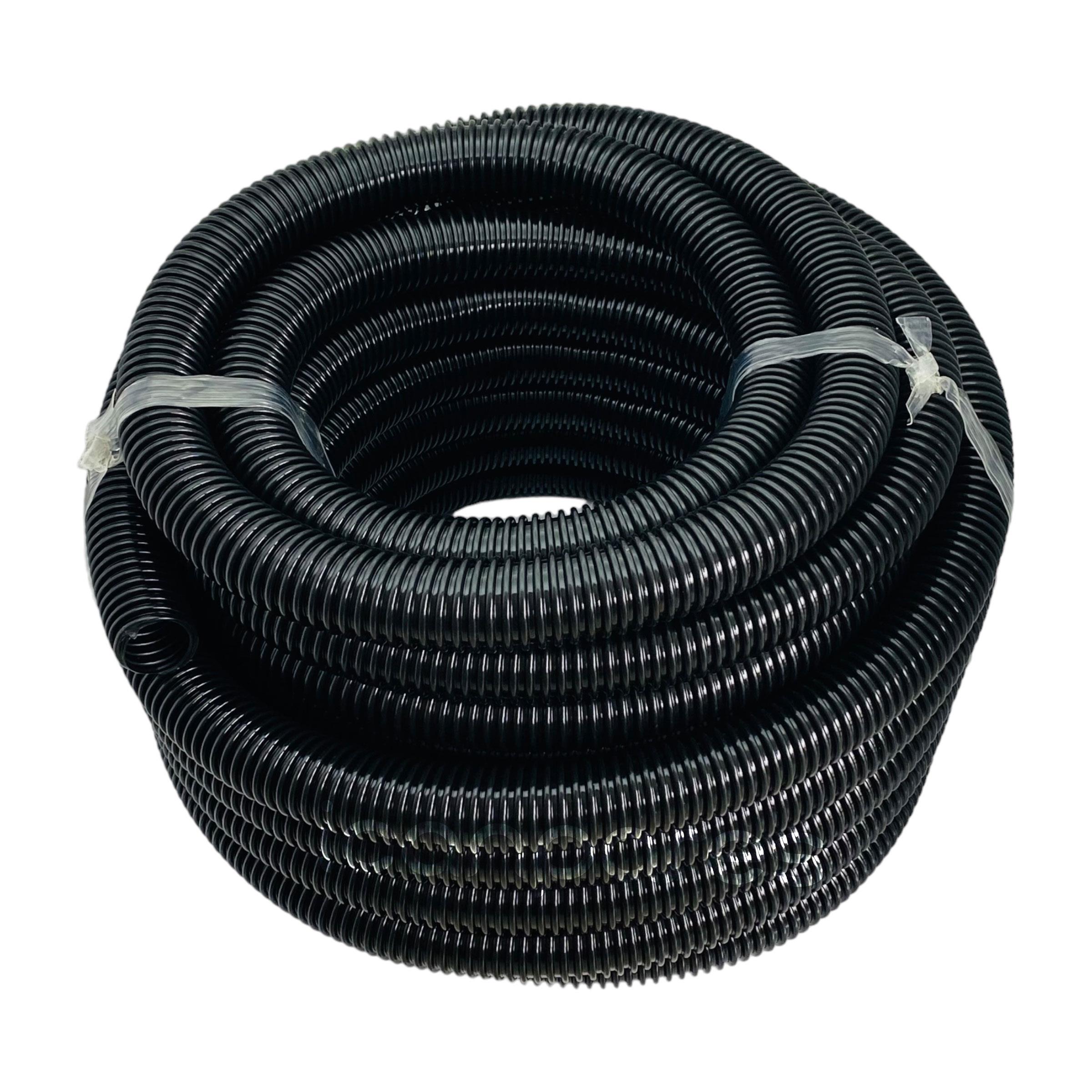 20 Metre İç Çap 35mm - Dış Çap 38.5mm Ev, Ofis, Endüstriyel ve Ticari Süpürgeler için Hortumu Siyah