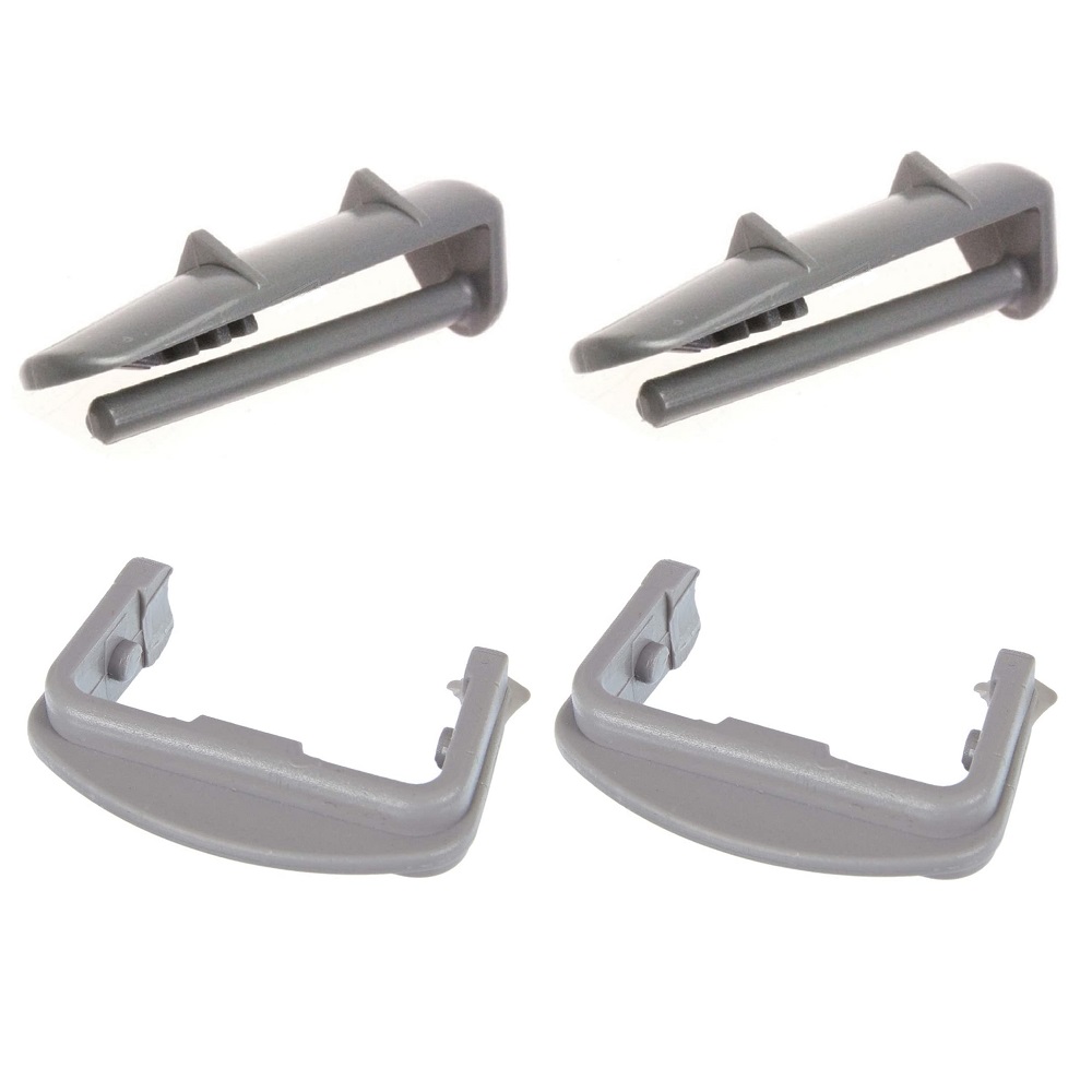 Arçelik Uyumlu 6230HT Bulaşık Makinesi 2 Ön 2 Arka Sepet Ray Kapağı Tutucu Stoper 4 lü Takım