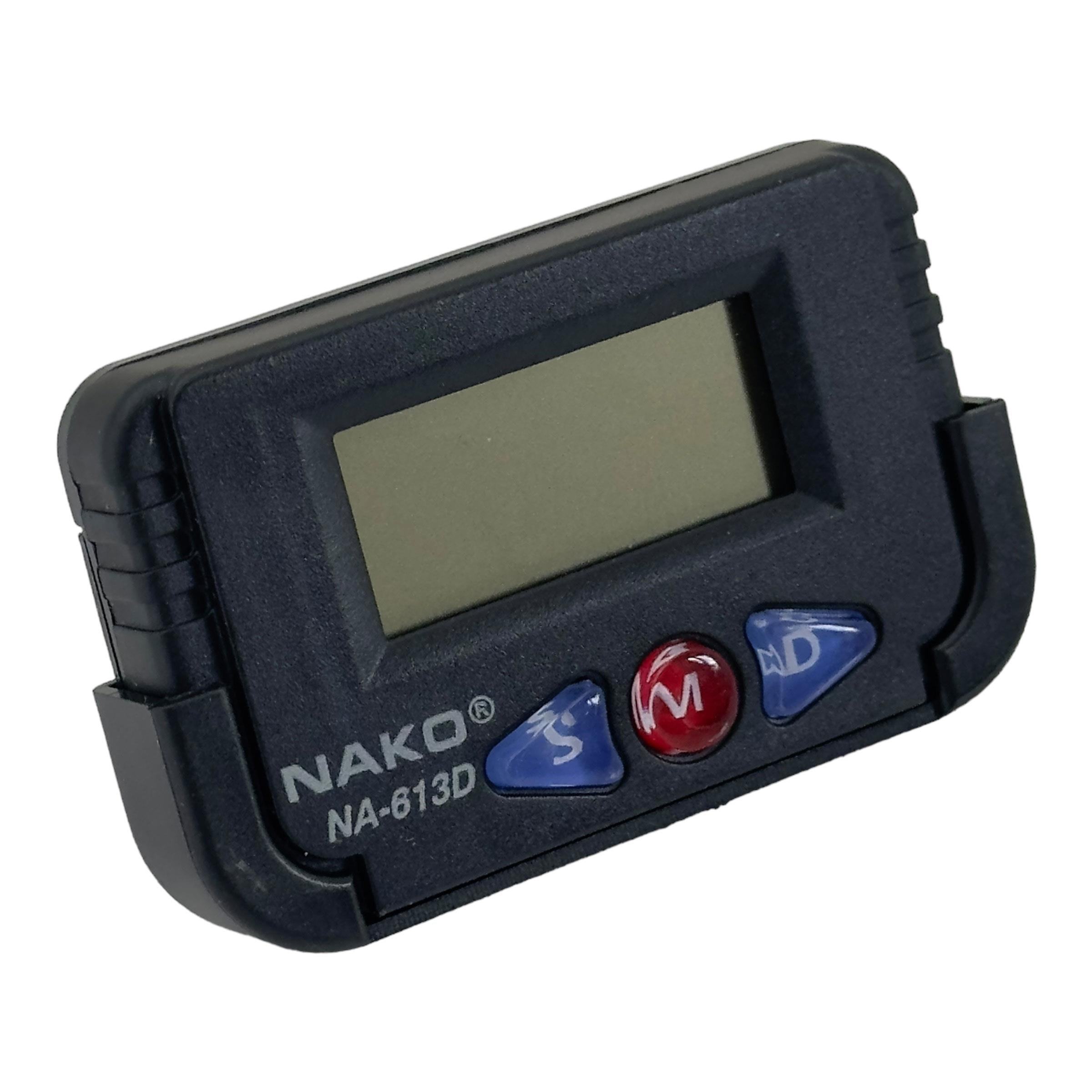 NAKO Quartz Dijital Saat - NA-613D, Kronometreli Araç ve Masa Üstü İçin