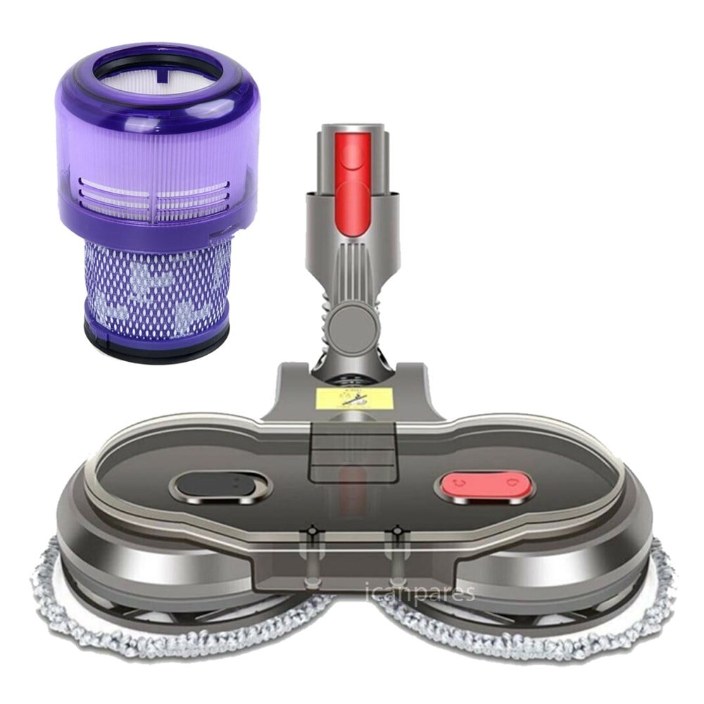 Dyson Uyumlu V11 Dik Süpürge Turbo Emici Yer Başlığı Su Depolu Paspas Aparatı Hepa Filtre