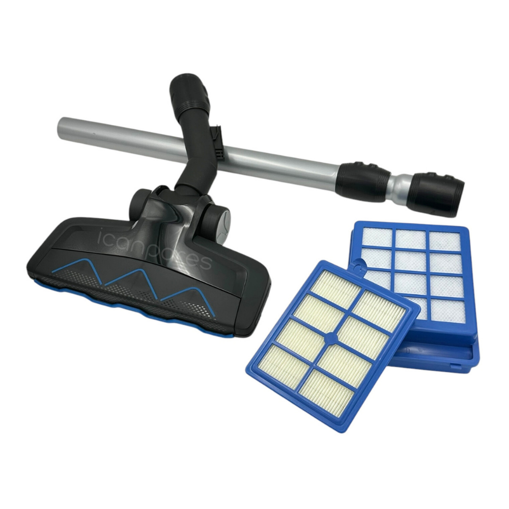 Philips Uyumlu FC 9911 Marathon Ultimate Tri Active Advance Emici Başlık, Çelik Boru ve Hepa Filtre Seti