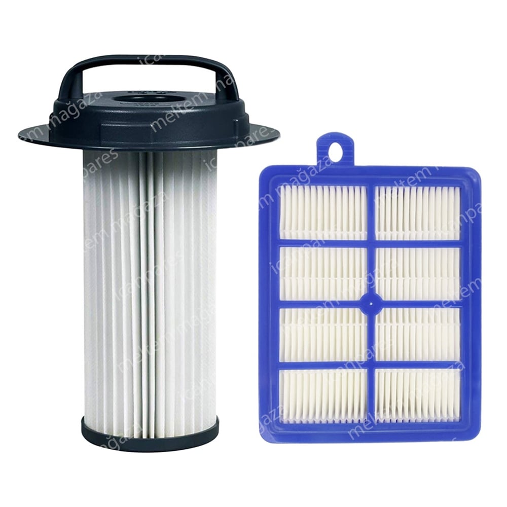 Philips Uyumlu FC 9215 Marathon Süpürge Silindirik Filtresi ve Hepa Filtre