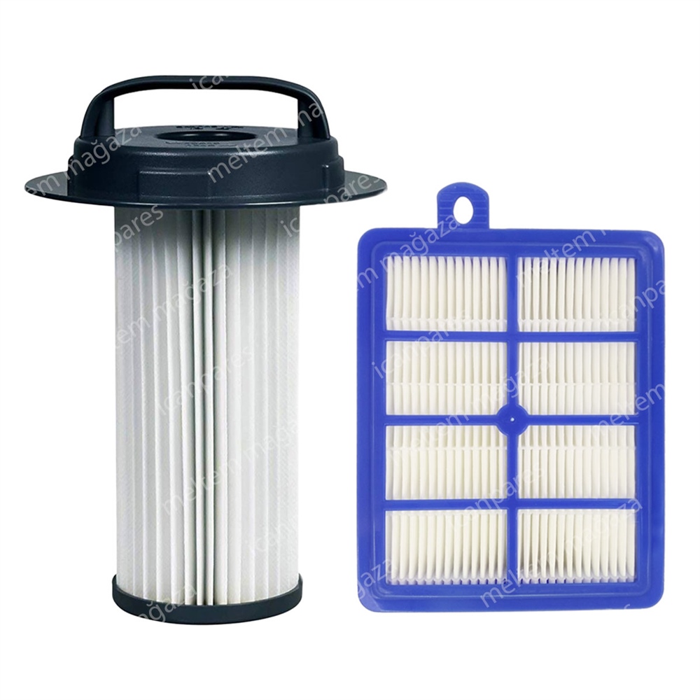 Philips Uyumlu FC 9217 Marathon Süpürge Silindirik Filtresi ve Hepa Filtre