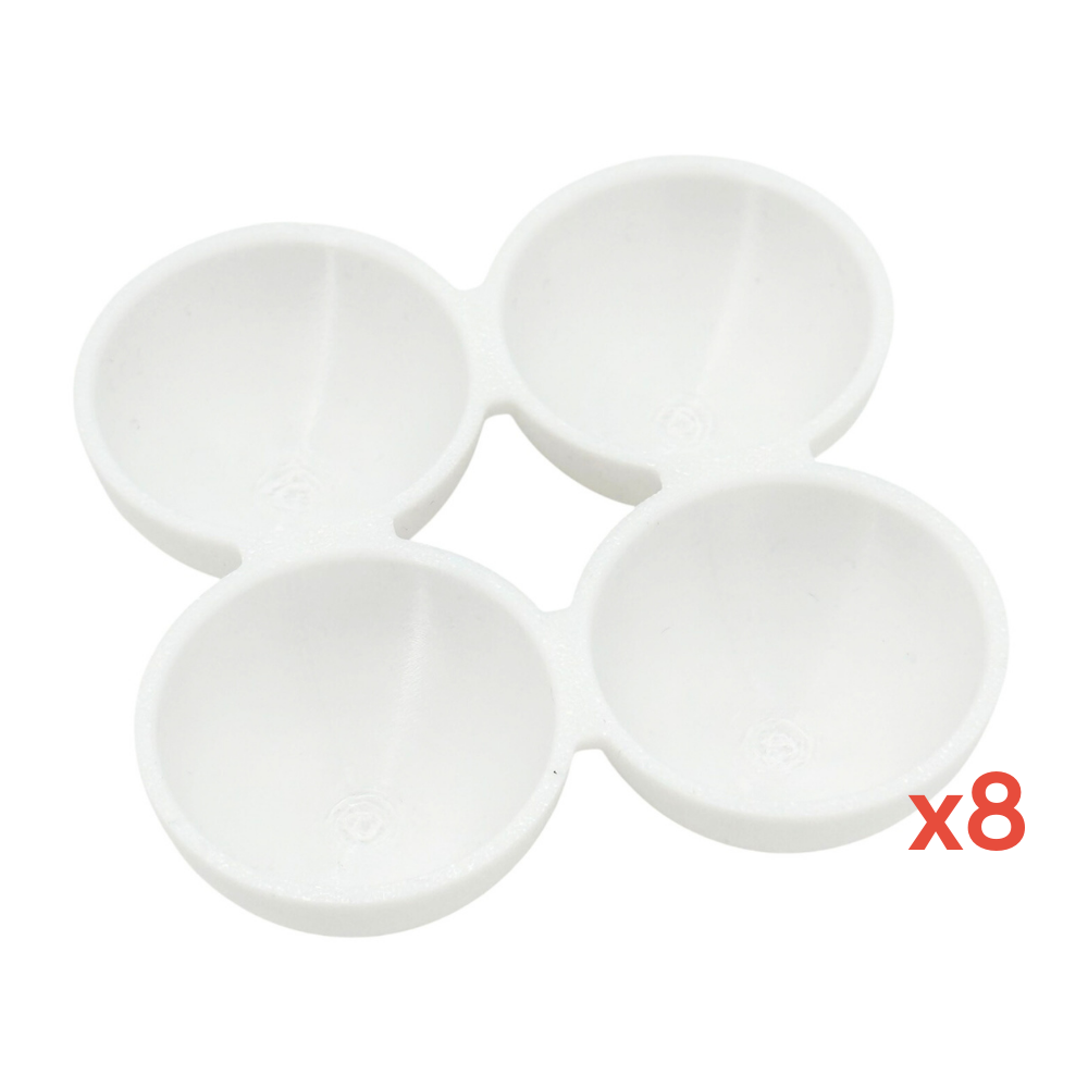 Bosch Uyumlu Buzdolabı Rafı İçin Yumurtalık 4'lü Yumurta Tutucu Plastik Aparat - Siemens, Profilo Uyumlu 8 Adet