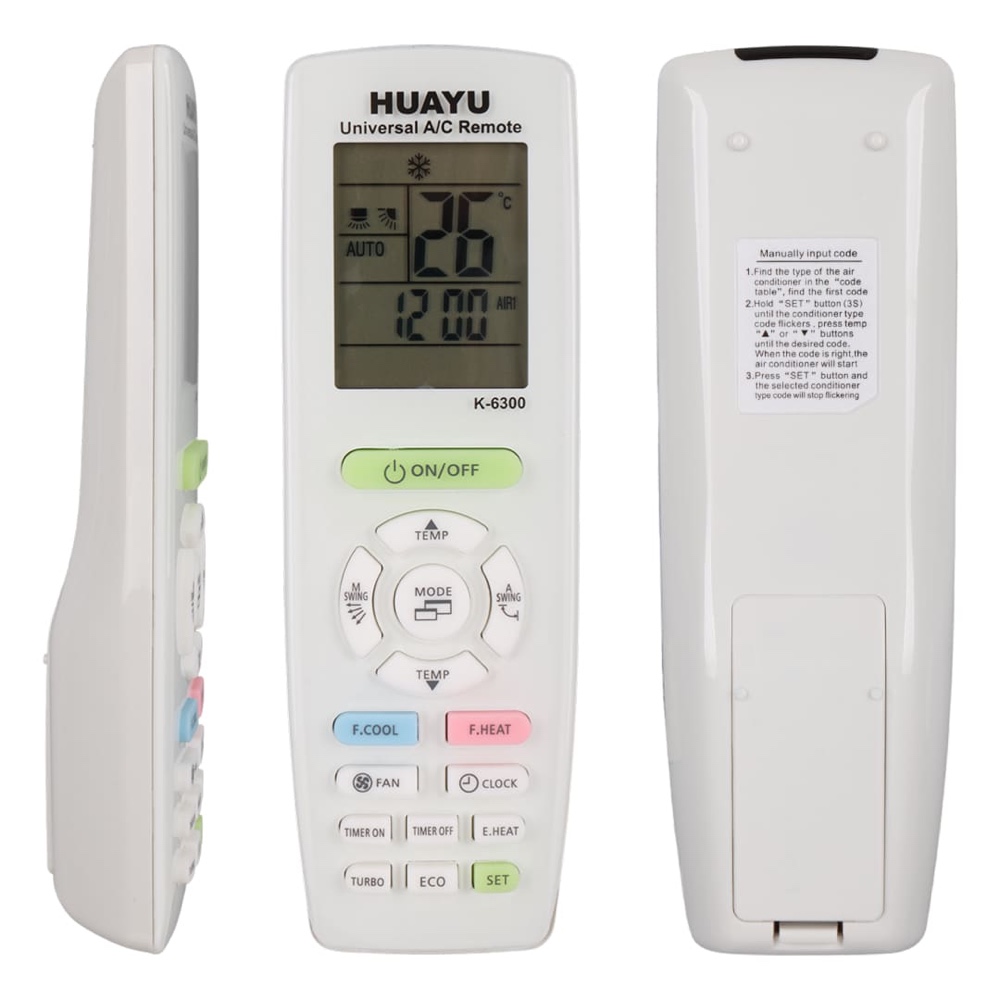 Universal Klima Kumandası K-6300 - Tüm Markalarla Uyumlu Akıllı Kumanda