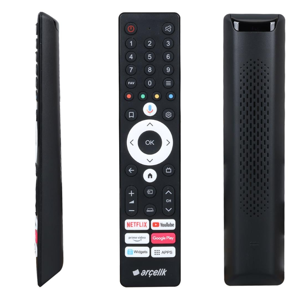 Arçelik Uyumlu HRM2662 HRM2662 STM-V1 Netflix Youtube Prime Video Google Play Tuşlu Sesli Komutlu Lcd-Led Tv Kumandası