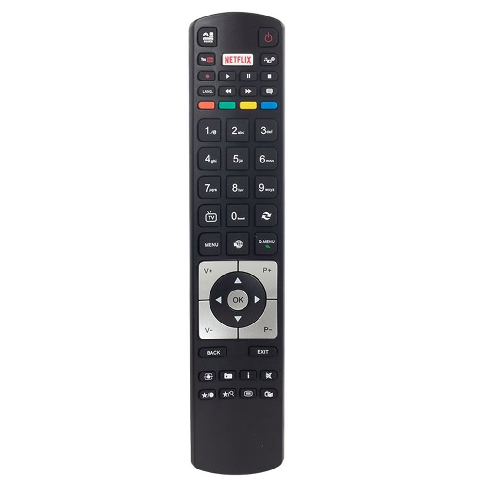 Telefunken Uyumlu 55TU8060 Netflix-Youtube Tuşlu LED Tv Kumandası
