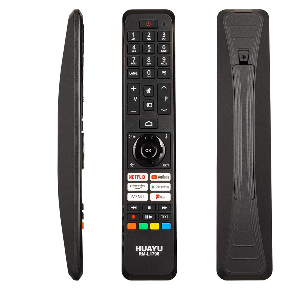 Vestel Uyumlu RM-L1796 Netflix-Youtube-Prime Video-Google Play- Menu-TV3 Play Tuşlu Led Tv Kumanda