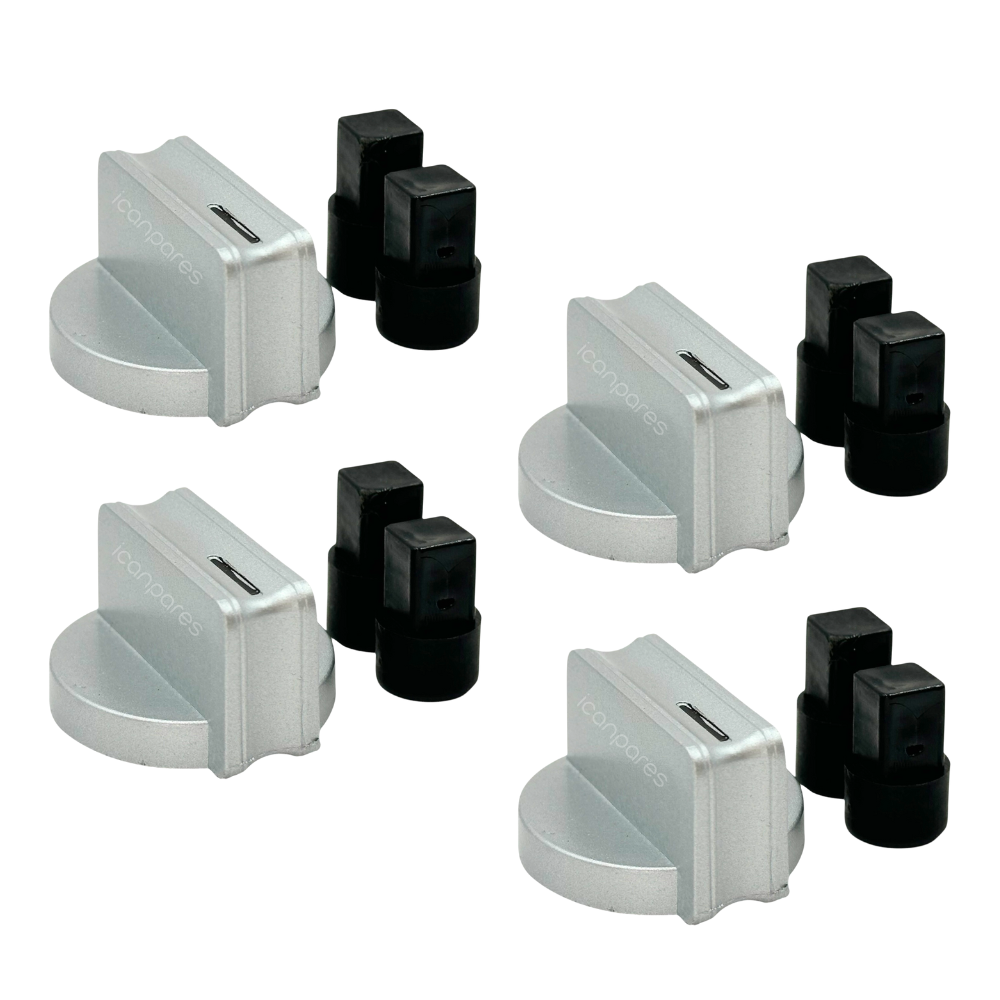 Beko Uyumlu BOCD K 6510 EWG Gazlı Ocak Düğmesi Takımı – 4’lü İnox