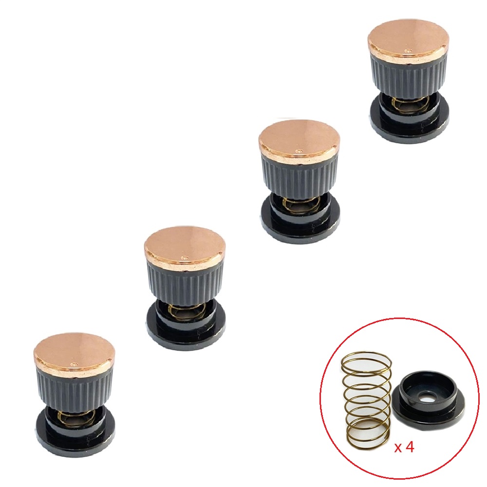 Sinbo Uyumlu Düğme 4 lü Takımı Ankastre Set Üstü Ocak Düğmesi Rose Gold Yaylı Görselle Eşleştiriniz