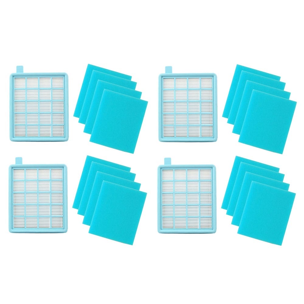 Philips Uyumlu FC 9533 PowerPro Active 4 Adet Hepa Filtre 16 Adet Sünger