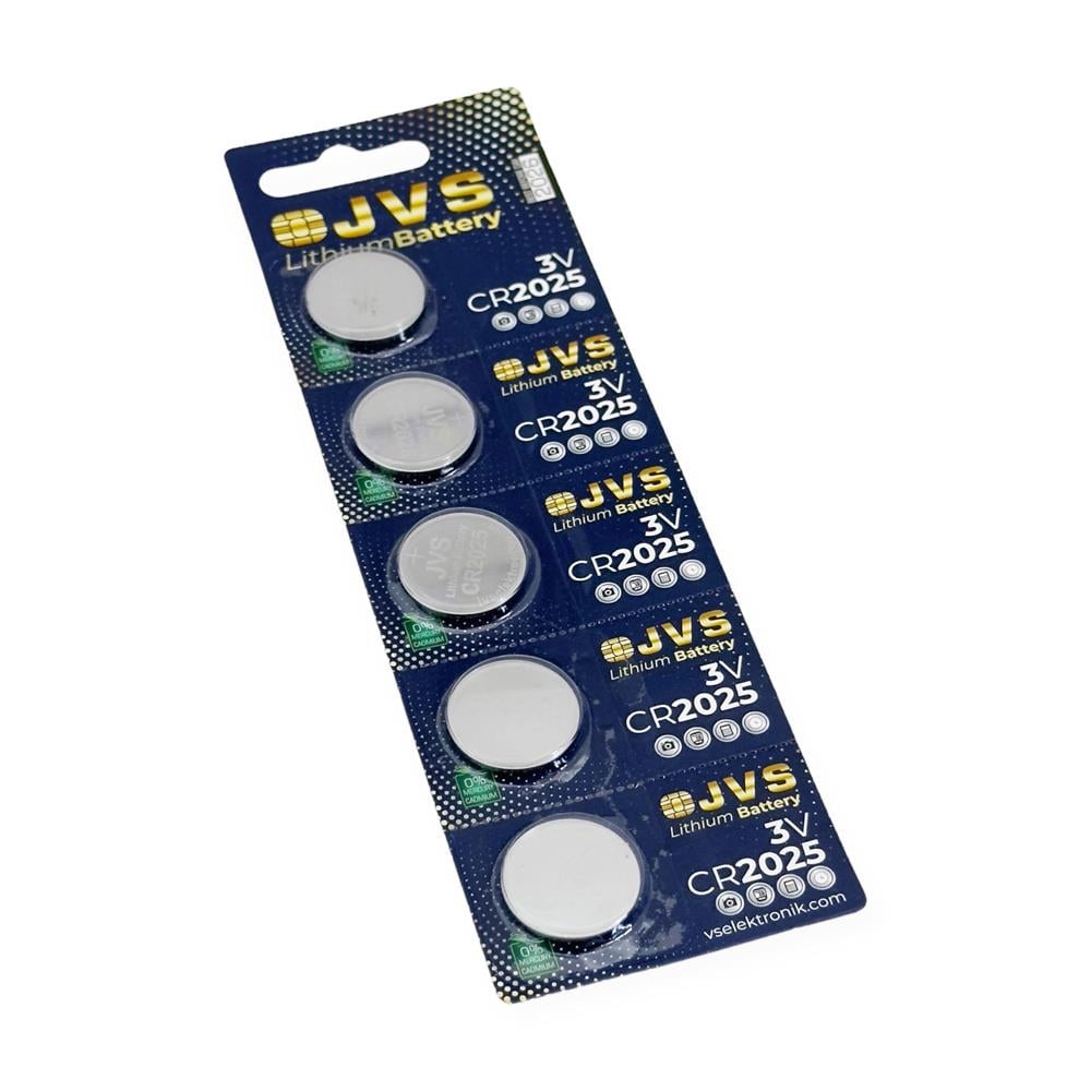 Jvs CR2025 Düğme Pil 5li