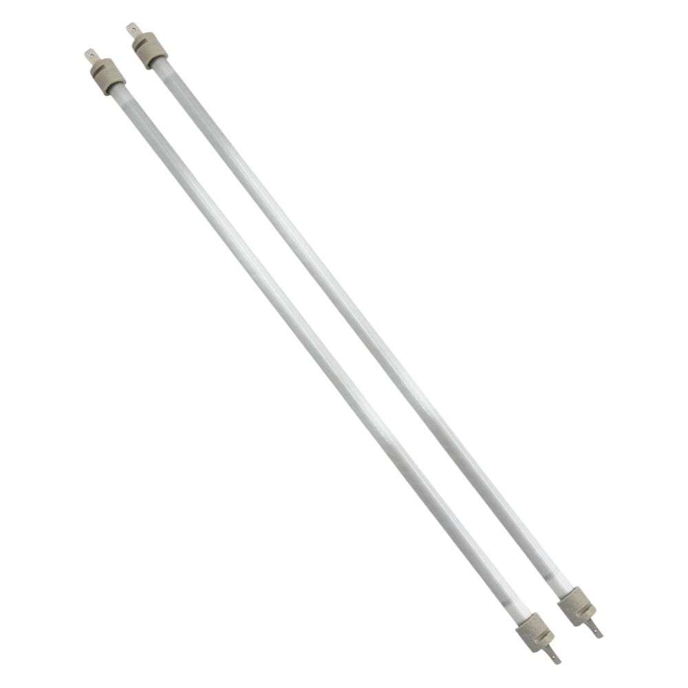 38 cm Elektrikli Isıtıcı Cam Montajlı Rezistans – 1 cm Kalınlık – Kuvars Cam İçinde Rezistanslı - 2 Adet